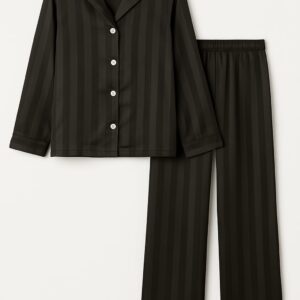 Gestreepte Pyjama Zwart/Wit