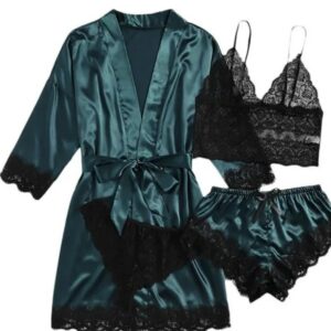 4-delig pyjamaset groen