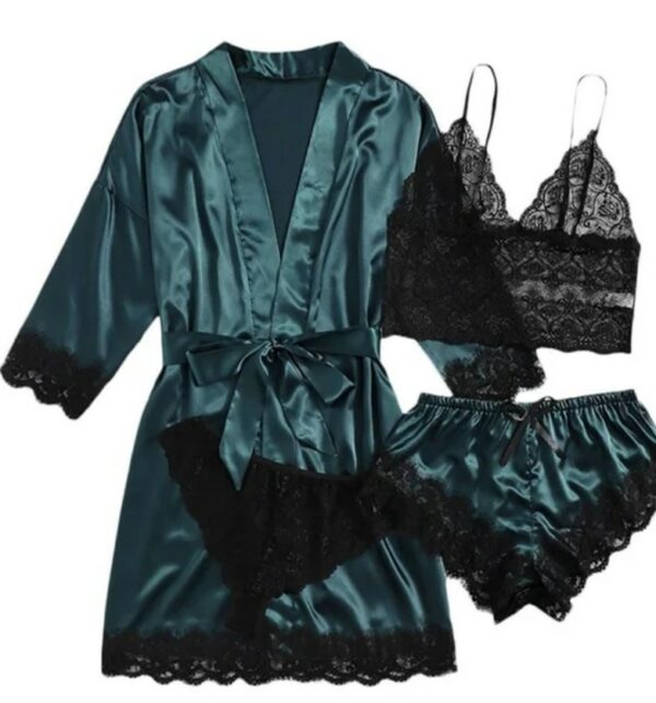4-delig pyjamaset groen