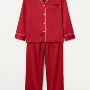 Luxe Satijnen Pyjama - Rood