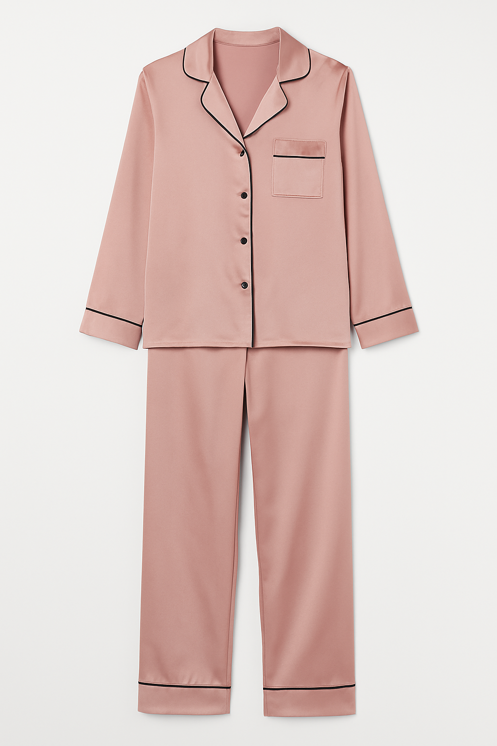 Luxe Satijnen Pyjama - Roze
